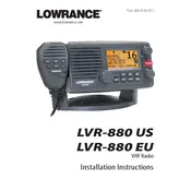 Lowrance LVR-880 EU Radio manual cover