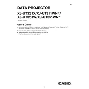 Casio XJ-UT311WN Projector manual cover