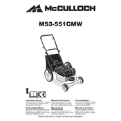 McCulloch M53-551CMW manual cover