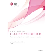 LG CBV42 CBV42-B.AUS Box manual cover