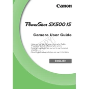 Canon PowerShot SX500 IS manual cover