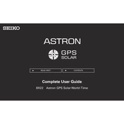 Seiko Astron 8X22 GPS Solar manual cover