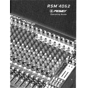 Peavey RSM 4062 Mixer manual cover