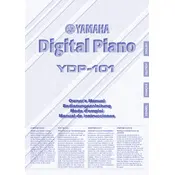 Yamaha YDP-101 Piano manual cover