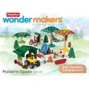 Fisher Price Mattel Wonder Makers Slumber Campground GFJ10 Toy manual cover