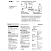 Sony SS HA1 manual cover