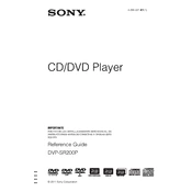 Sony DVP-SR200P manual cover