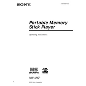 Sony NW-MS7 manual cover