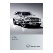 Mercedes-Benz M-Class 2012 manual cover