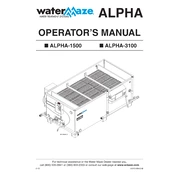 Water Maze Alpha-1500 manual cover