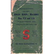 Singer 127, 128 manual cover