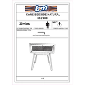 Urban Paradise B&M Cane Bedside Natural 369900 manual cover