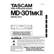 Tascam MD-301MKII manual cover