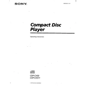 Sony CDP-CX50 manual cover