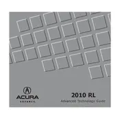 Acura RL 2010 Sedan manual cover