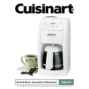 Cuisinart DGB-475BK manual cover