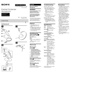 Sony ECM-PC60 manual cover