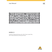 Behringer Model D manual cover