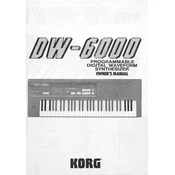 KORG DW-6000 manual cover