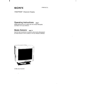 Sony CPD-1320 manual cover