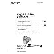 Sony DSC-F505 manual cover