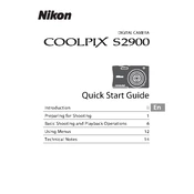 Nikon Coolpix S2900 manual cover