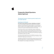 Apple Aperture Frequently Asked Questions manual cover