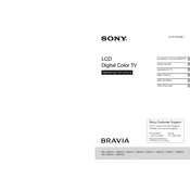 Sony KDL-22BX320 manual cover