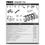 Thule Ridgeline 954 manual cover