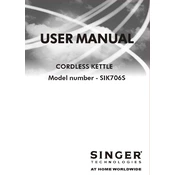 Singer SIK706S manual cover