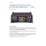 Tascam HS-P82 manual cover