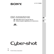 Sony DSC-S2000 manual cover