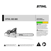 Stihl MS 880 manual cover