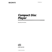 Sony CDP-XA1ES manual cover