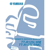 Yamaha TT R125 LWM, TT R125LWMC 2000 manual cover