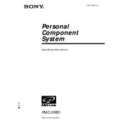 Sony PMC-DR50 manual cover