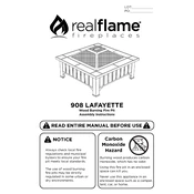 Realflame 908 Lafayette manual cover