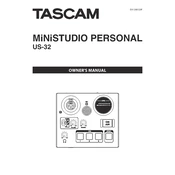 Tascam US-32 manual cover