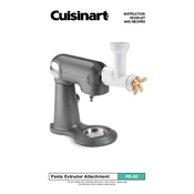 Cuisinart PE-50 manual cover