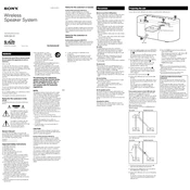 Sony AIR SA10 manual cover