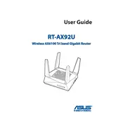 ASUS AiMesh AX6100 WiFi System (RT-AX92U 2 Pack) Router manual cover