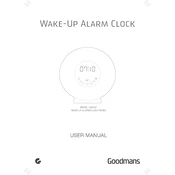 Goodmans B&M Wake-Up Alarm Clock Radio 329797 manual cover