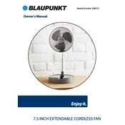 Blaupunkt B&M 7.5 Inch Extendable Cordless Fan 368372 manual cover