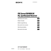 Sony ICF-SW7600GR manual cover