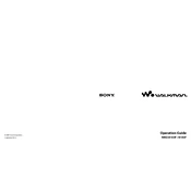 Sony NWZ-B103F manual cover