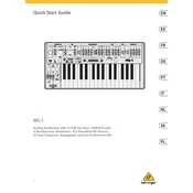 Behringer MS-1 manual cover