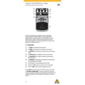 Behringer HD300 manual cover