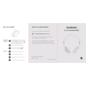 Goodmans B&M Elite Headphones 334290 manual cover