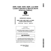 John Deere 620R Loader manual cover