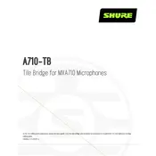 Shure A710-TB Microphone manual cover